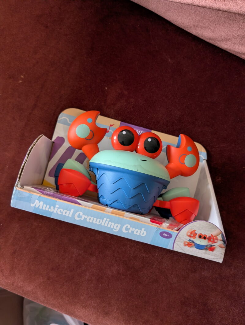 Musical Crawling Toy Crab Hopscotch Lane For Baby